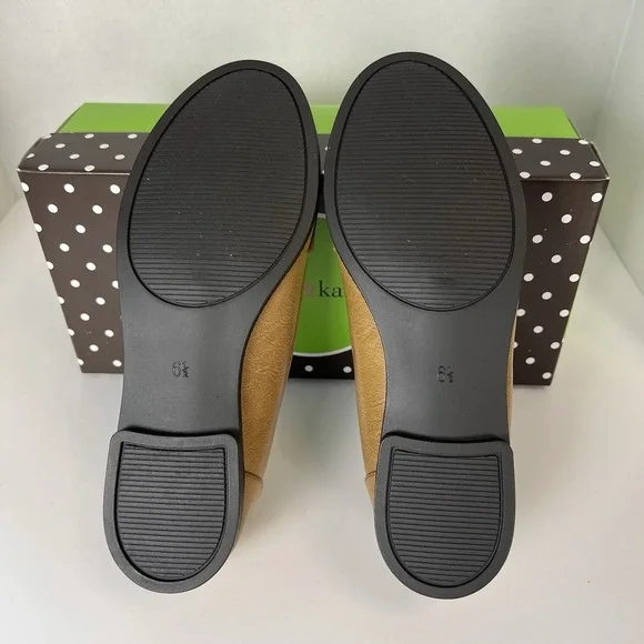 Kelly and Katie tan slip-on penny loafer dress causal shoe flat women's 6.5 - Picture 8 of 9